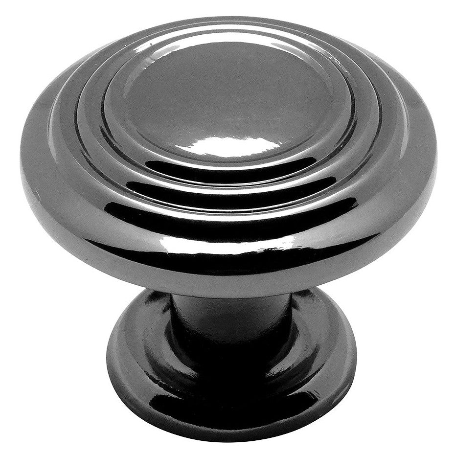 Cosmas 4122BN Black Nickel Ring Cabinet Knob - Cosmas