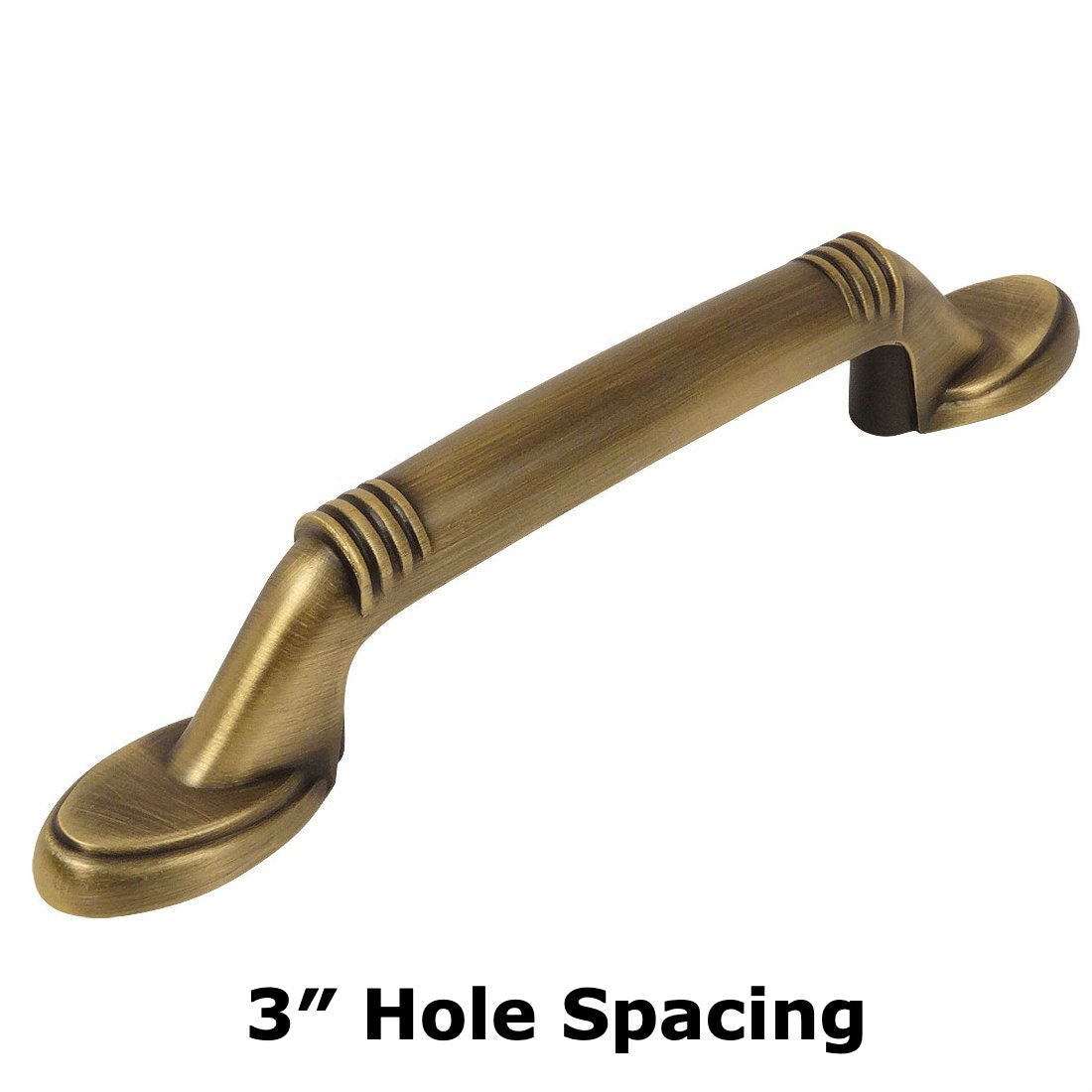 Cosmas 4183BAB Brushed Antique Brass Cabinet Pull