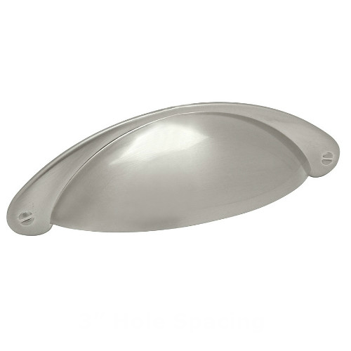Cosmas 4199SN Satin Nickel Cabinet Cup Pull