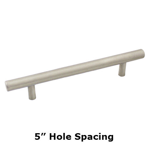 Cosmas 425-128-H-SS Stainless Steel Euro Style Hollow Bar Pull - Cosmas