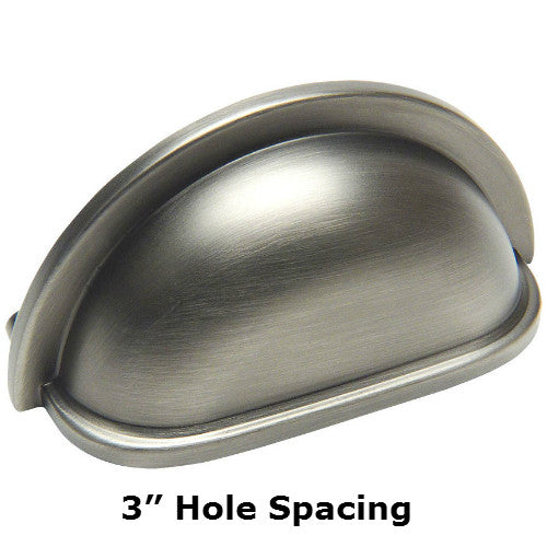 Cosmas 4310AS Antique Silver Cabinet Cup Pull - Cosmas