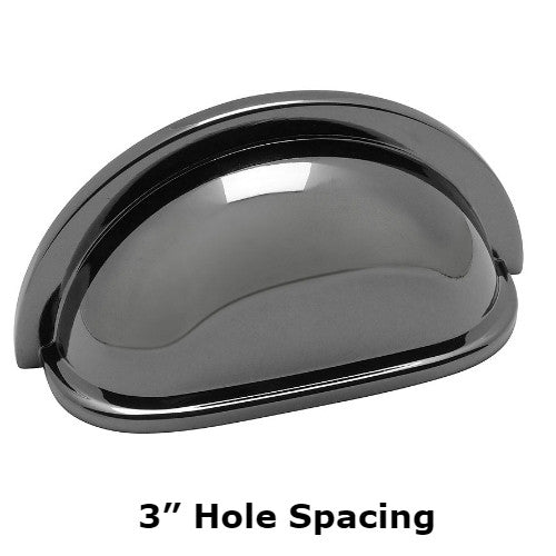 Cosmas 4310BN Black Nickel Cabinet Cup Pull - Cosmas