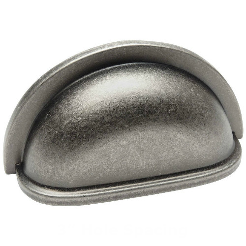 Cosmas 4310WN Weathered Nickel Cabinet Cup Pull