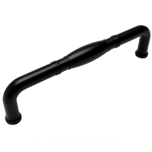 Cosmas 4313-128FB Flat Black Cabinet Pull