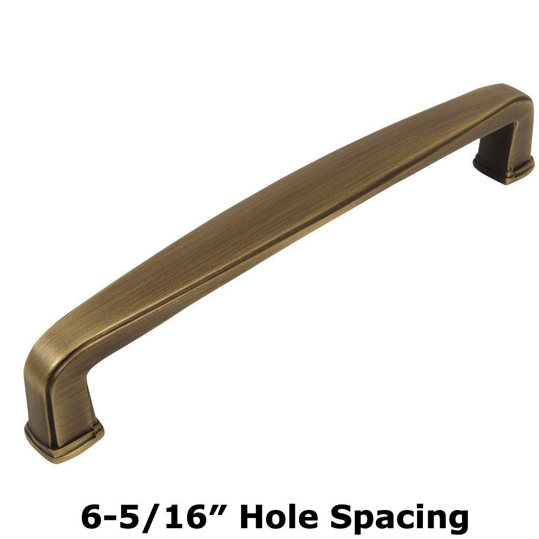 Cosmas 4392-160BAB Brushed Antique Brass Cabinet Pull