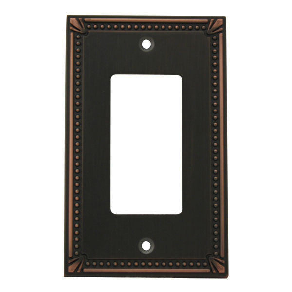 Cosmas 44000-ORB Oil Rubbed Bronze Single GFCI / Decora Wall Plate - Cosmas
