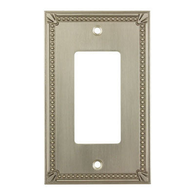 Cosmas 44000-SN Satin Nickel Single GFCI / Decora Wall Plate - Cosmas