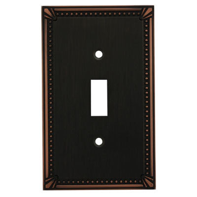 Cosmas 44055-ORB Oil Rubbed Bronze Single Toggle Switchplate Cover - Cosmas