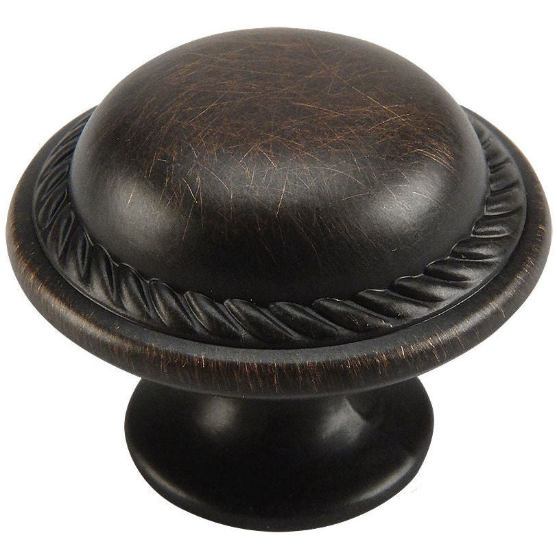 Cosmas 4688ORB Oil Rubbed Bronze Rope Cabinet Knob - Cosmas