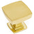 Cosmas 5232BB Brushed Brass Square Contemporary Cabinet Knob