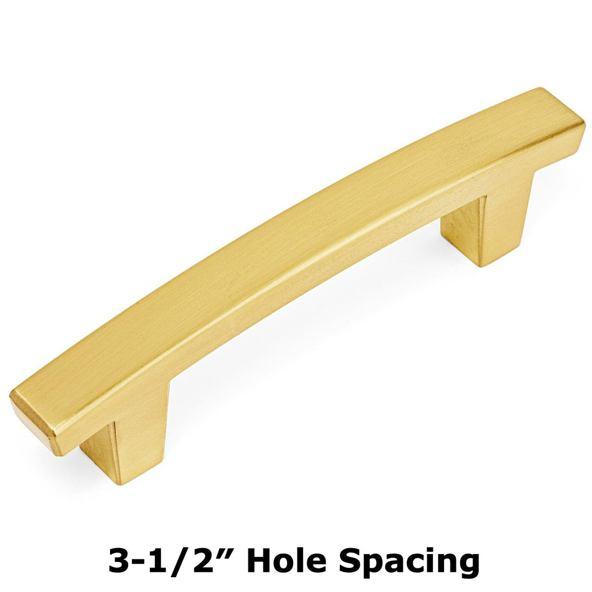 Cosmas 5236BB Brushed Brass Contemporary Arch Cabinet Pull