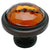 Cosmas 5317ORB-A Oil Rubbed Bronze & Amber Glass Round Cabinet Knob - Cosmas