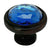 Cosmas 5317ORB-BL Oil Rubbed Bronze & Blue Glass Round Cabinet Knob - Cosmas