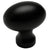 Cosmas 6021FB Flat Black Small Football Cabinet Knob - Cosmas