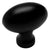 Cosmas 6022FB Flat Black Large Football Cabinet Knob - Cosmas