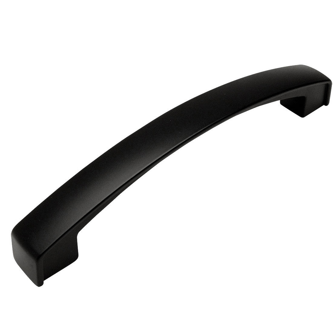 Cosmas 616-128FB Flat Black Subtle Arch Cabinet Pull - Cosmas