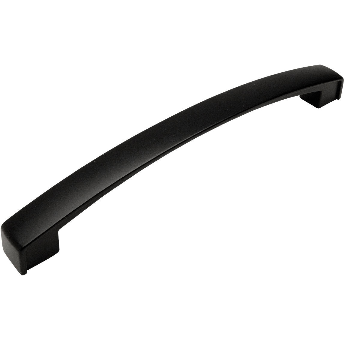 Cosmas 616-160FB Flat Black Subtle Arch Cabinet Pull - Cosmas