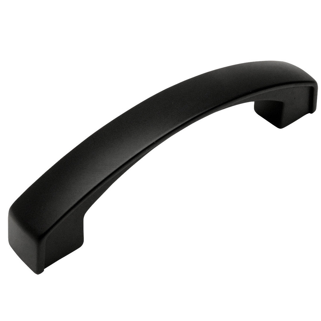 Cosmas 616-96FB Flat Black Subtle Arch Cabinet Pull - Cosmas