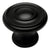 Cosmas 6211FB Flat Black Ring Cabinet Knob - Cosmas