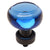 Cosmas 6355ORB-BL Oil Rubbed Bronze & Blue Glass Round Cabinet Knob - Cosmas