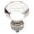 Cosmas 6355SN-C Satin Nickel & Clear Glass Round Cabinet Knob - Cosmas