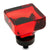 Cosmas 6377ORB-RED Oil Rubbed Bronze & Red Glass Square Cabinet Knob - Cosmas