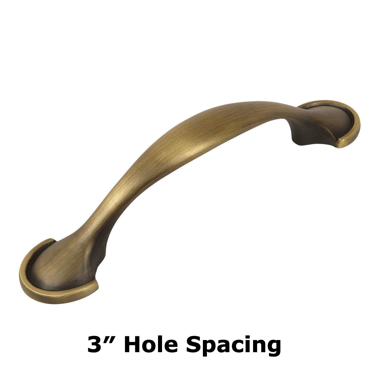 Cosmas 6632BAB Brushed Antique Brass Cabinet Pull