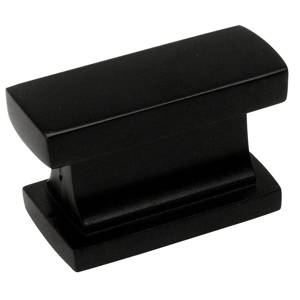 Cosmas 701FB Flat Black Contemporary Cabinet Knob - Cosmas