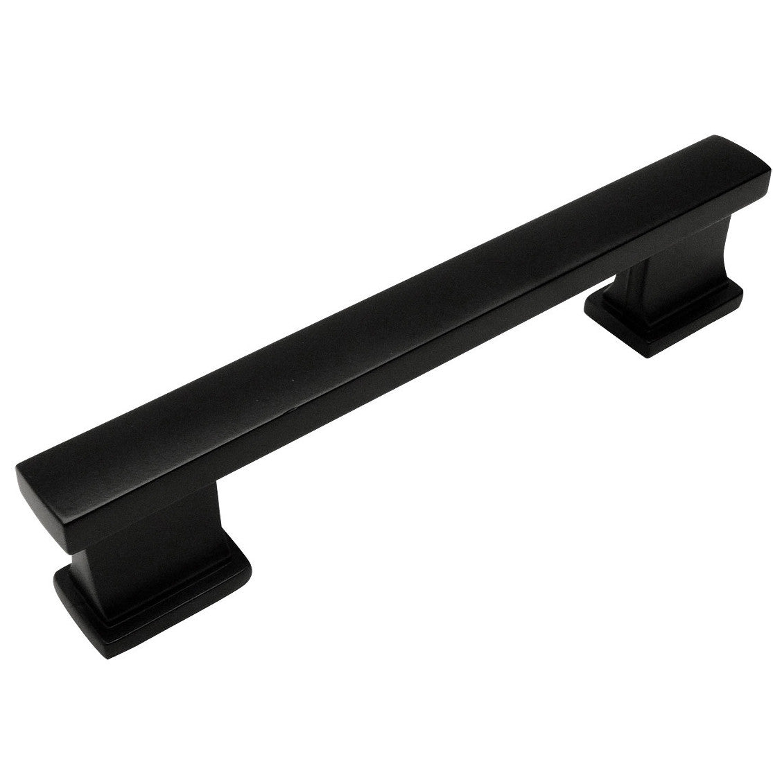 Cosmas 702-4FB Flat Black Contemporary Cabinet Pull - Cosmas
