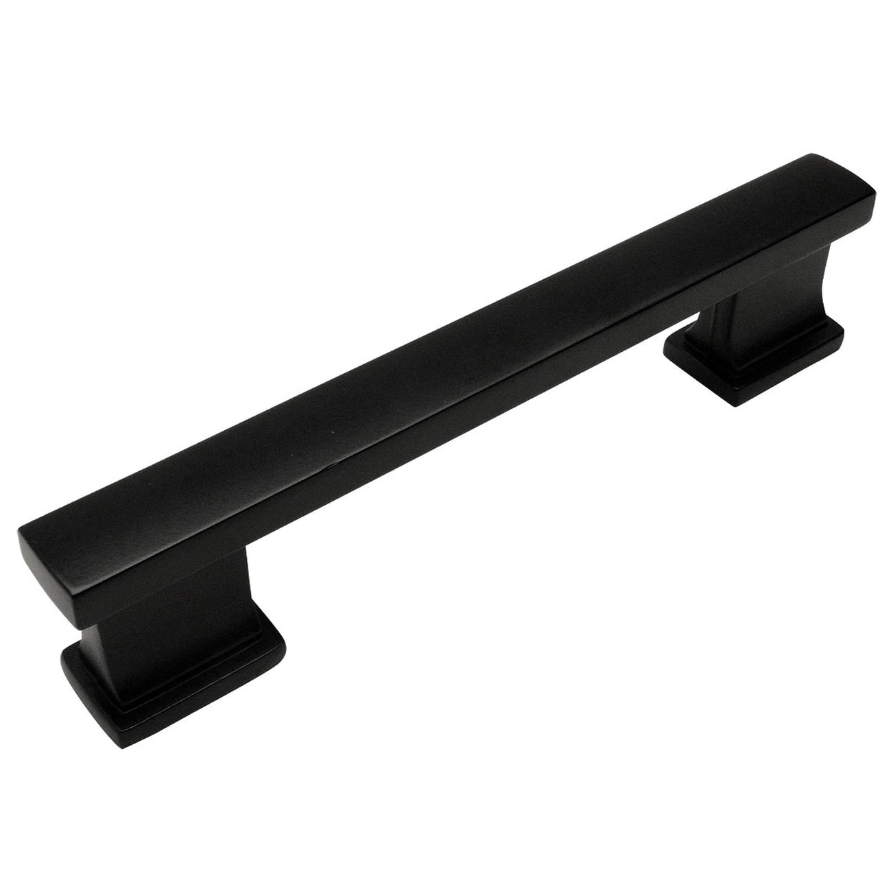 Cosmas 702-3.5FB Flat Black Contemporary Cabinet Pull