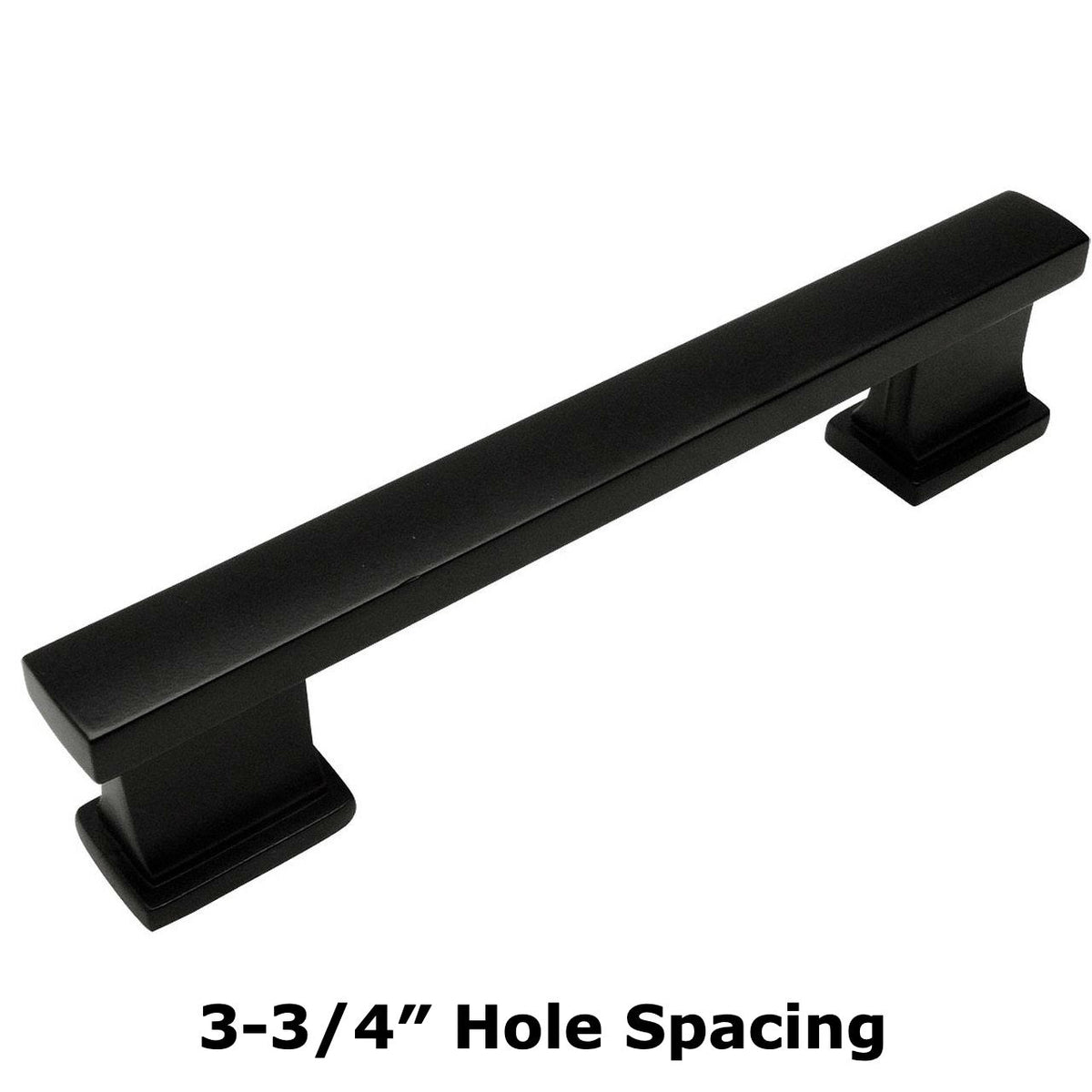 Cosmas 702-96FB Flat Black Contemporary Cabinet Pull