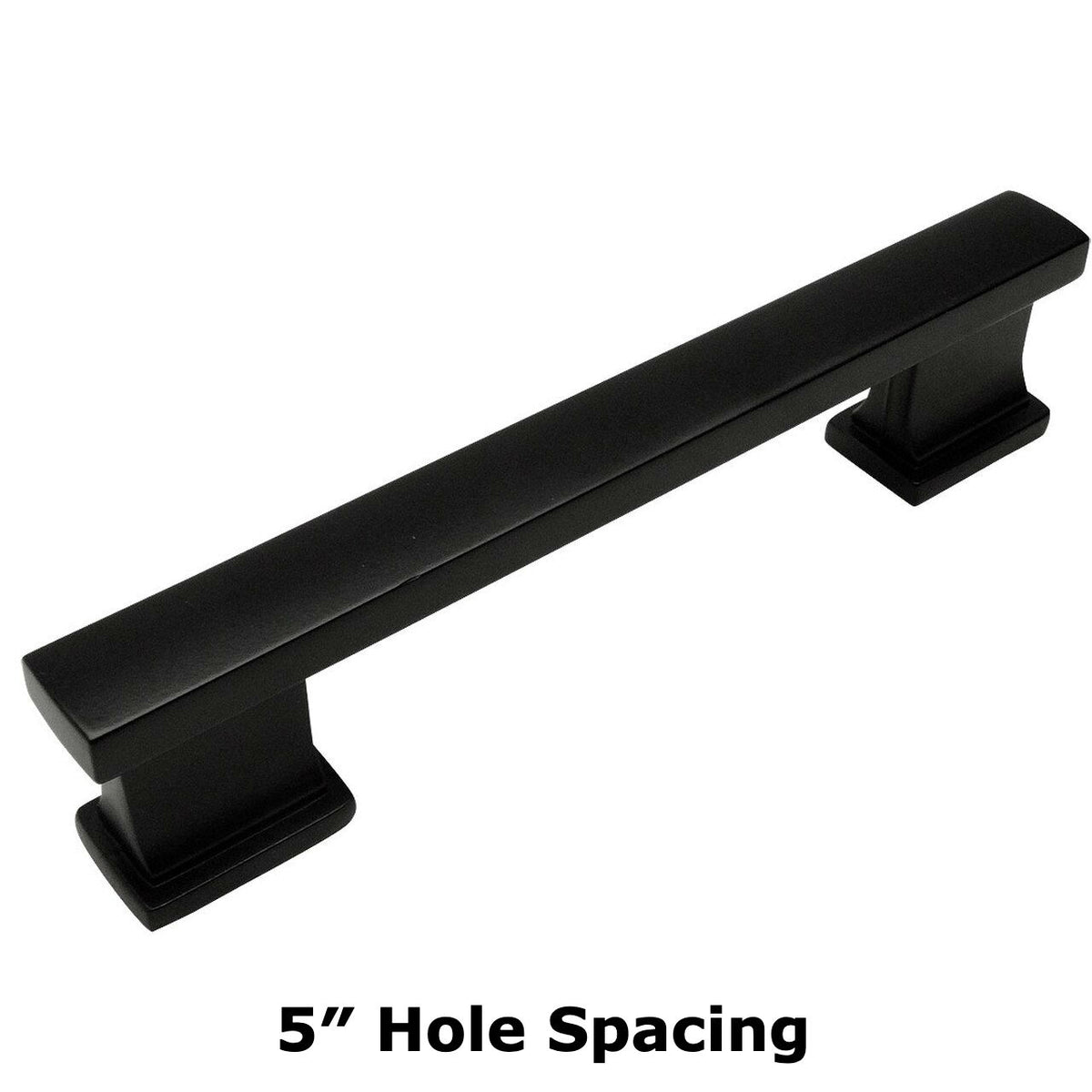 Cosmas 702-5FB Flat Black Contemporary Cabinet Pull