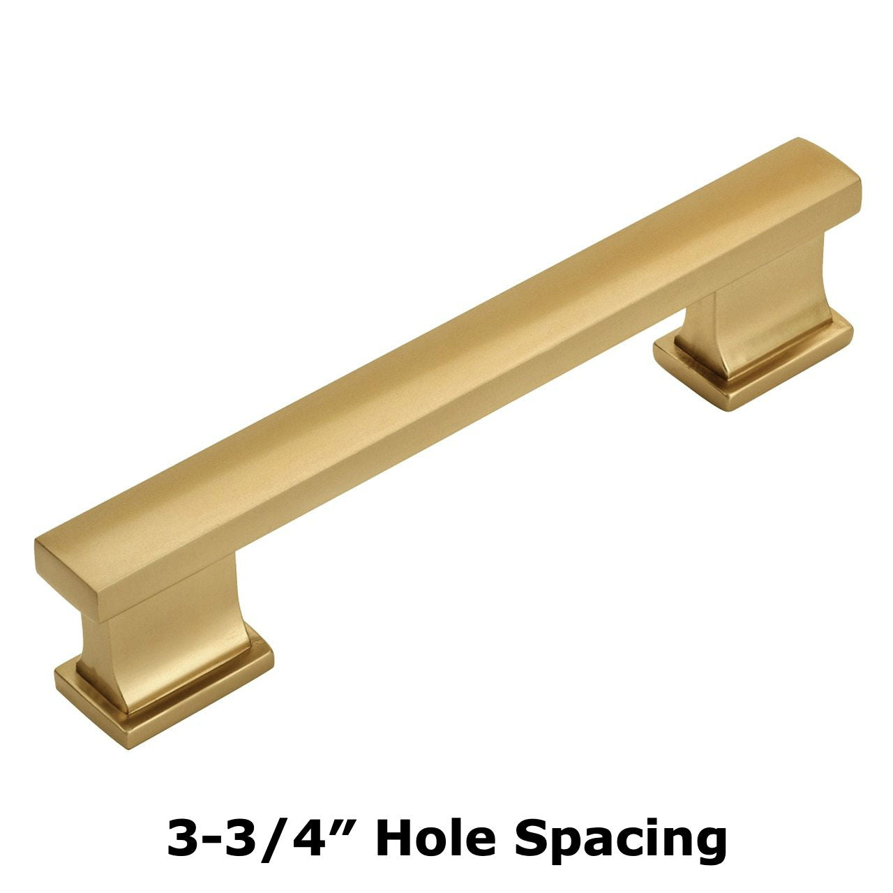 Cosmas Brushed Antique Brass Cabinet Handles/Pulls - Modern Hardware, Zinc Metal (#4390BAB)