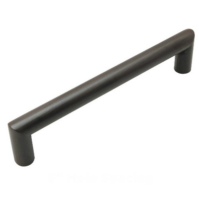 Cosmas Oil Rubbed Bronze Cabinet Pulls - Euro Style Bar Handles For Kitchen & Bathroom (#161-128ORB)