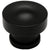 Cosmas 704FB Flat Black Round Contemporary Cabinet Knob - Cosmas