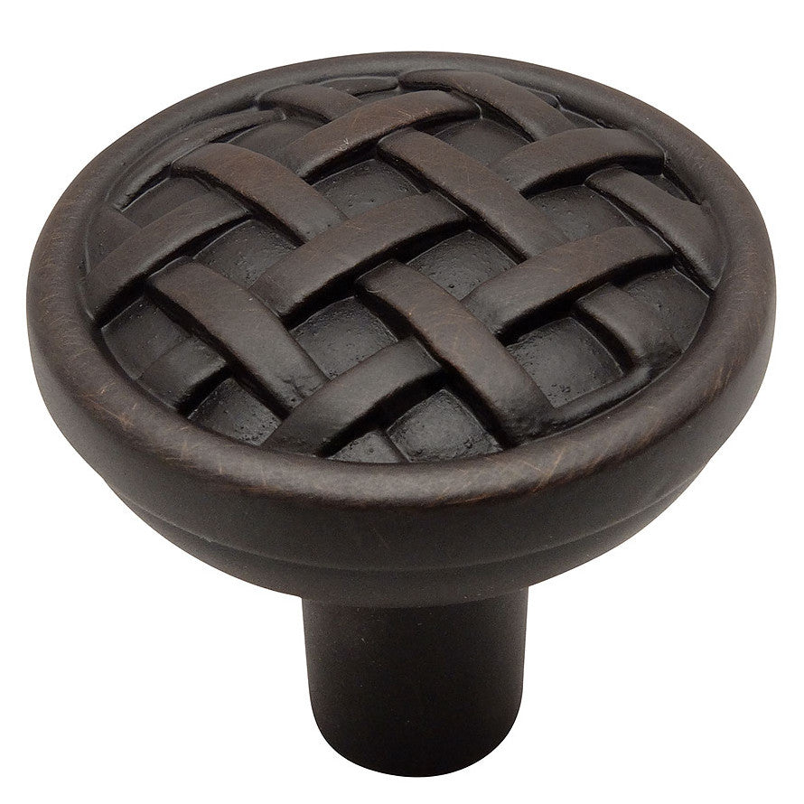 Cosmas 7065ORB Oil Rubbed Bronze Braided Cabinet Knob - Cosmas