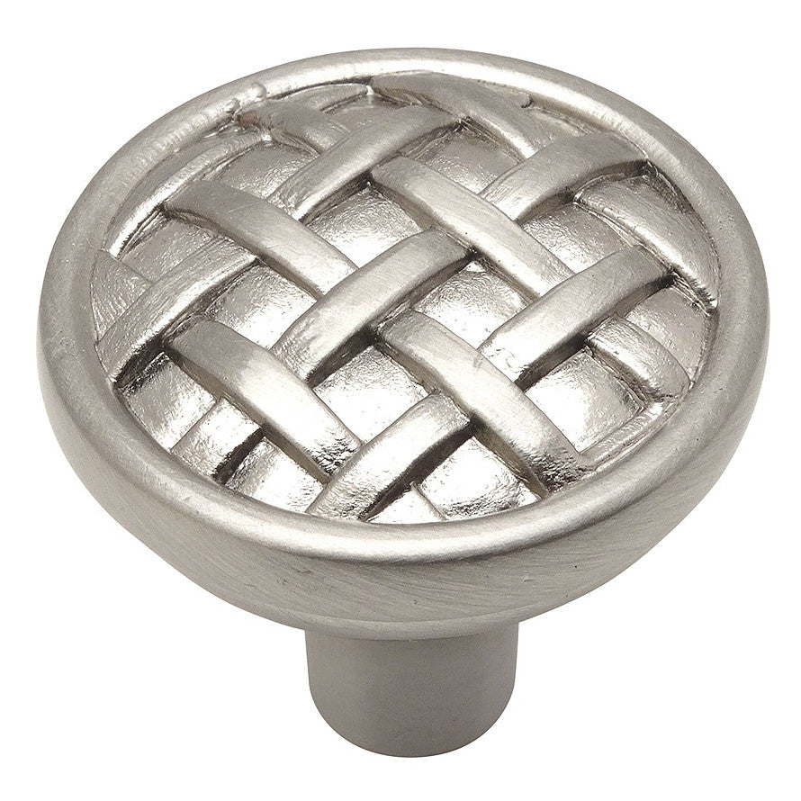 Cosmas 7065SN Satin Nickel Braided Cabinet Knob - Cosmas