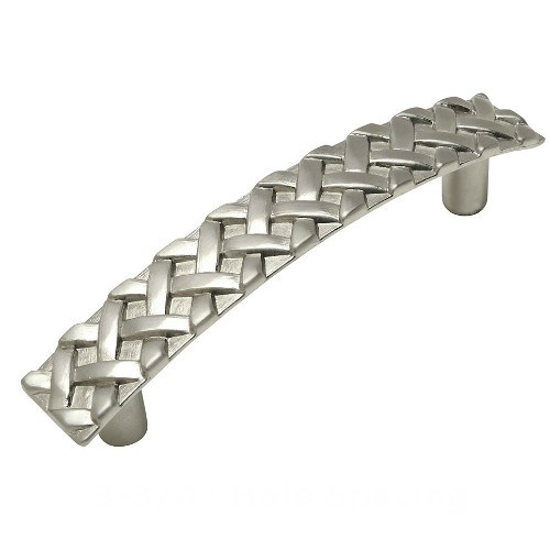 Cosmas 7066SN Satin Nickel Braided Cabinet Pull