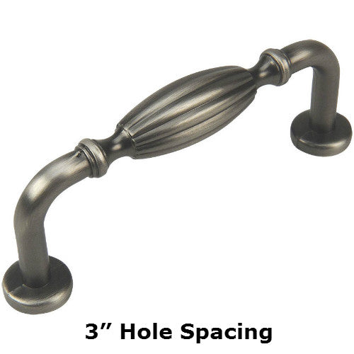 Cosmas 7119AS Antique Silver Cabinet Pull - Cosmas