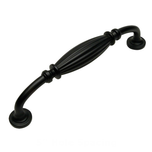 Cosmas 7120FB Flat Black Cabinet Pull