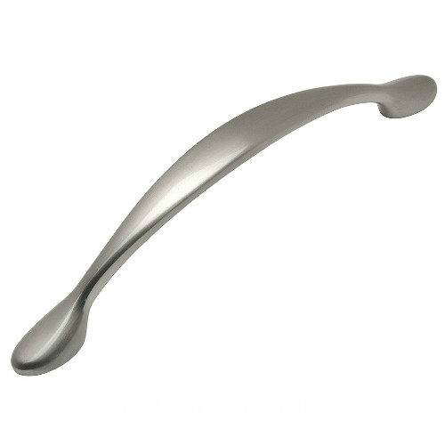 Cosmas 7325-128SN Satin Nickel Cabinet Pull