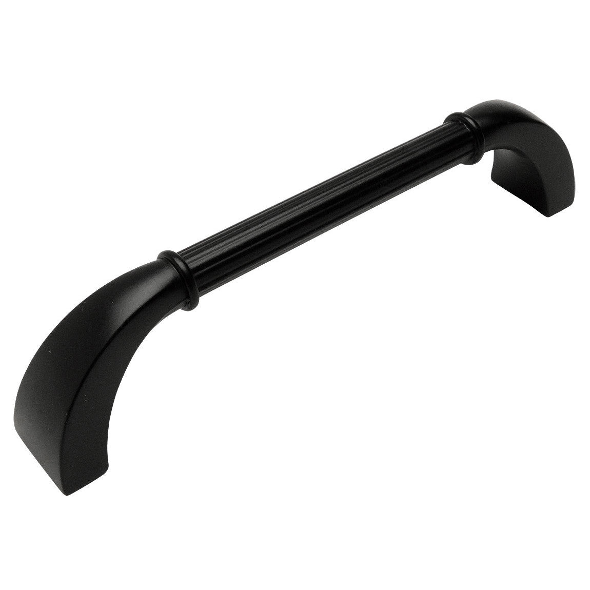 Cosmas 7714-128FB Flat Black Cabinet Pull - Cosmas