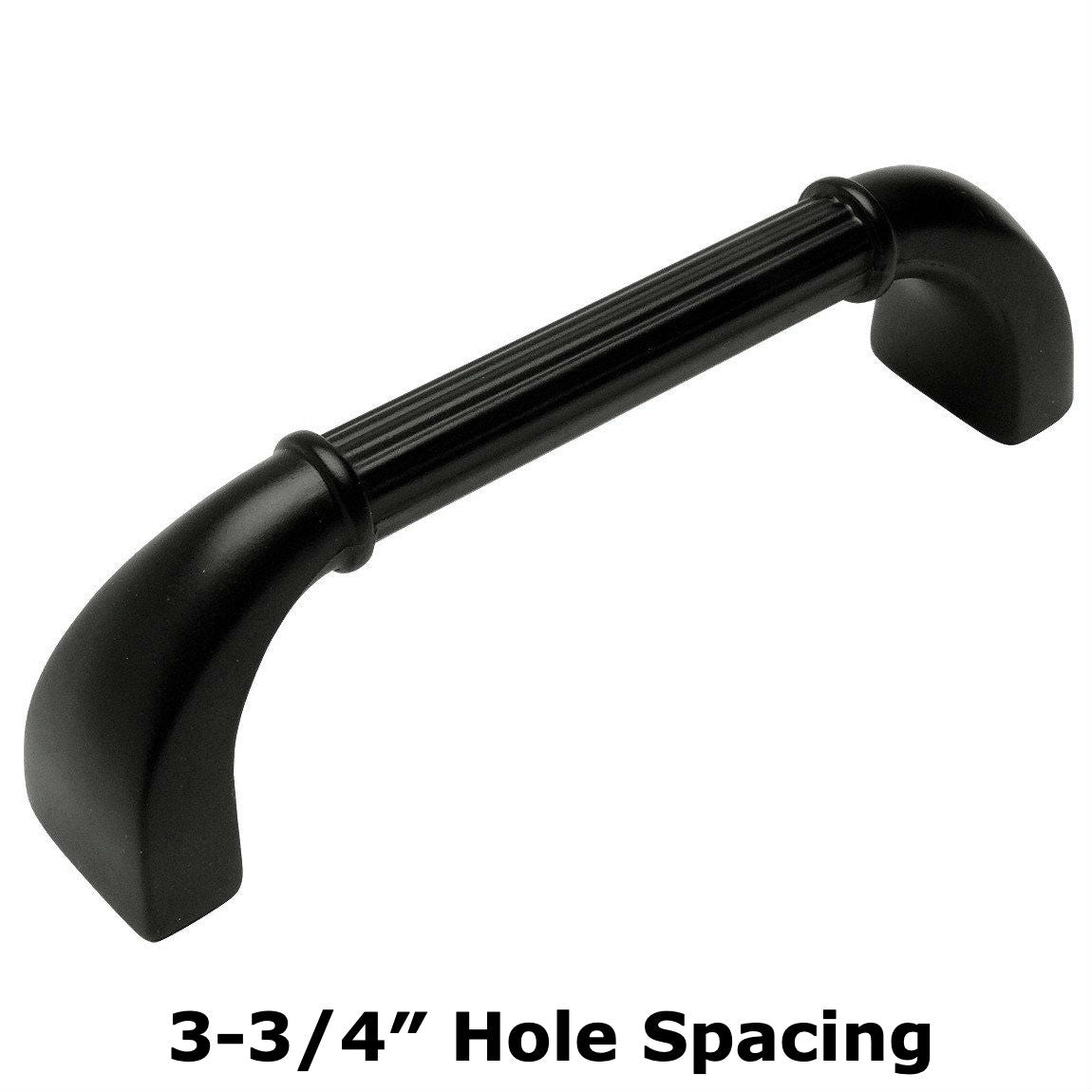 Cosmas 7714-96FB Flat Black Cabinet Pull