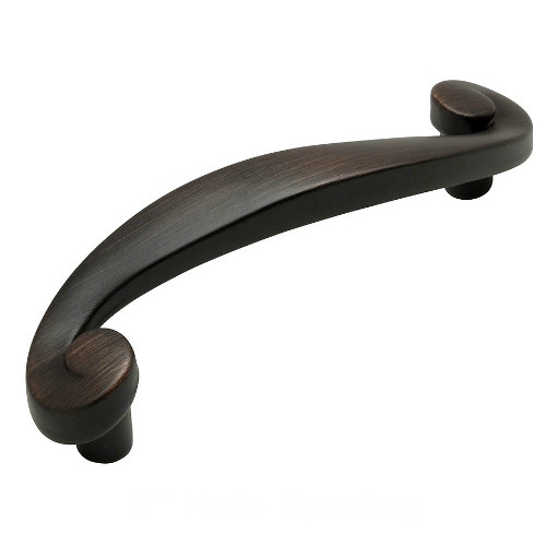 Cosmas 774ORB Oil Rubbed Bronze Swirl Cabinet Pull