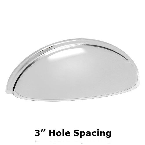 Cosmas 783CH Polished Chrome Cabinet Cup Pull - Cosmas