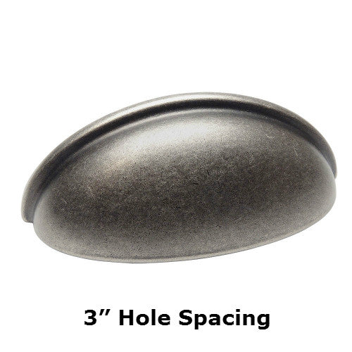 Cosmas 783WN Weathered Nickel Cabinet Cup Pull - Cosmas