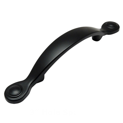 Cosmas 7959FB Flat Black Cabinet Pull