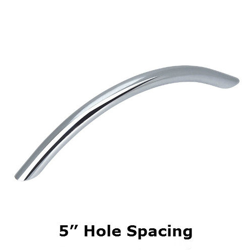 Cosmas 801-128CH Polished Chrome Bow Cabinet Pull - Cosmas