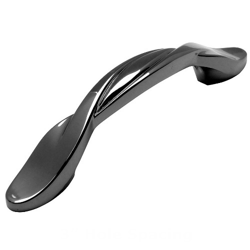 Cosmas 9009BN Black Nickel Twist Cabinet Pull