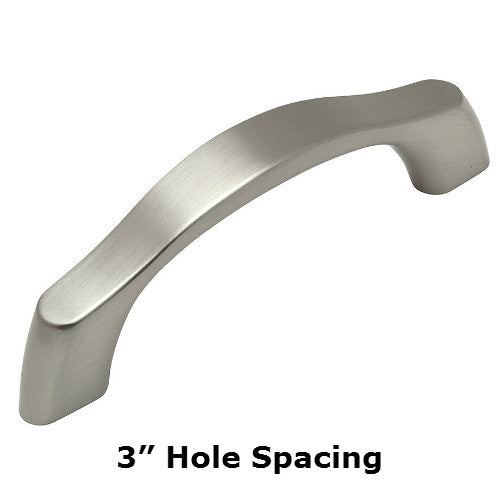 Cosmas 9444-3SN Satin Nickel Contemporary Cabinet Pull - Cosmas